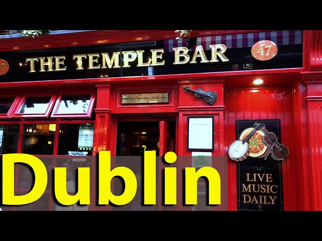 Dublin's Temple Bar, music in the streets in Ireland's nightlife capital