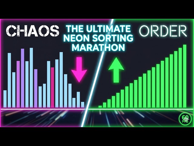 Satisfying Sorting Algorithms: The Ultimate Neon Marathon (60FPS)
