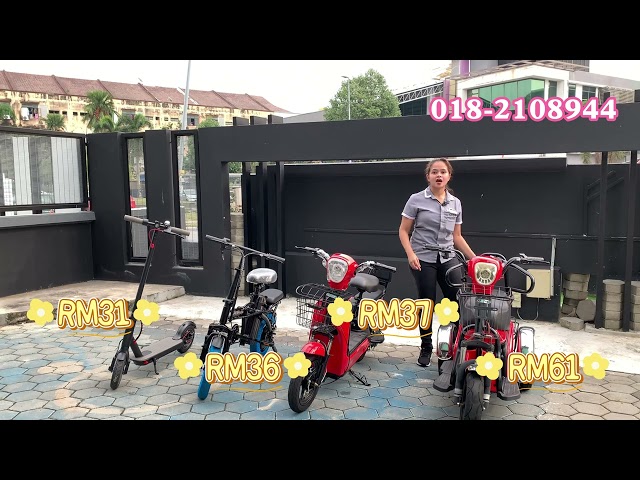 Nak beli E-Bike bayar bulanan? Bawa IC datang kedai je, tak perlu deposit...hanya di AZ E-Bike