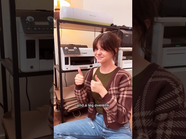 Switched out my printer for my sticker shop 😌 #smallbusiness #stickershop