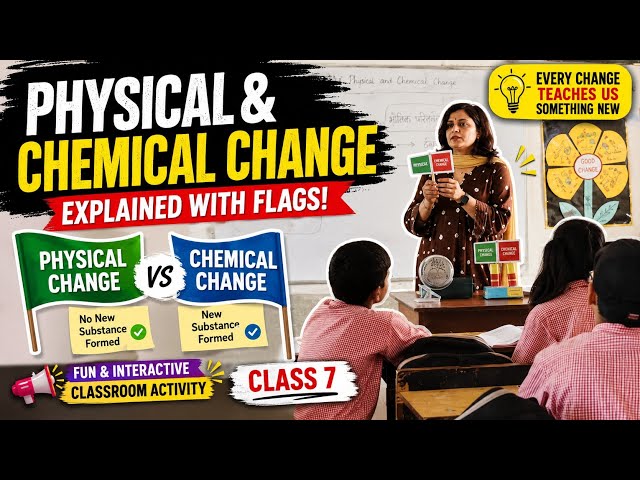 TLM Activity: Physical & Chemical Change | Class 7 | UP Basic Education Department