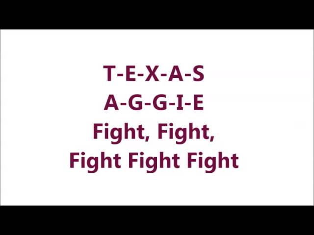 Spirit of Aggieland - With Lyrics