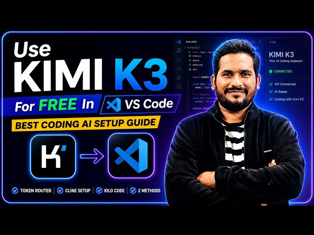Use Kimi K3 for FREE in VS Code | Best AI Coding Setup Guide
