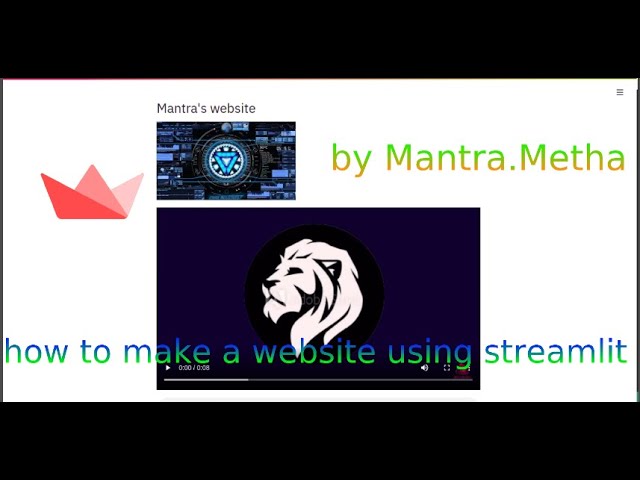 how to make website using python3