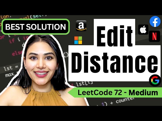 Edit Distance - LeetCode 72 - Python #dynamicprogramming #leetcode #levenshteindistance
