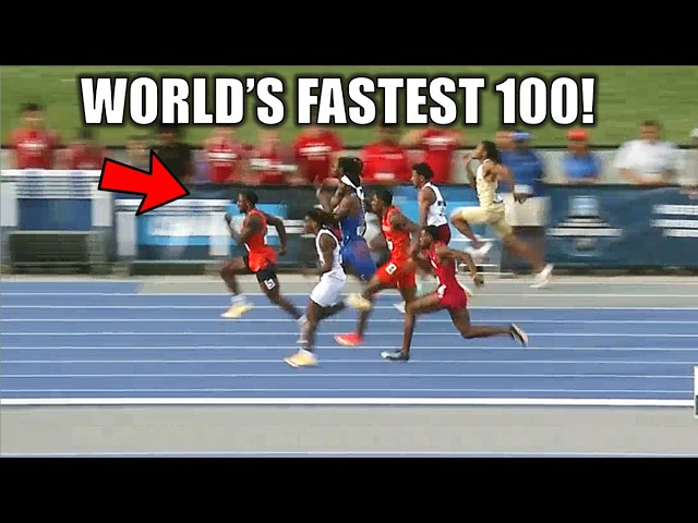 This Is The New Fastest Man In The WORLD! || 2026 NCAA East Regional 100 Meters Was Crazy