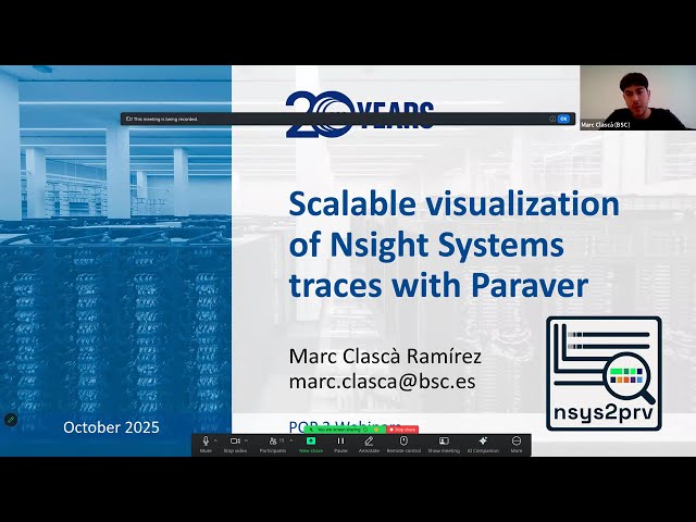 Scalable Visualization of Nsight Systems Traces with Paraver