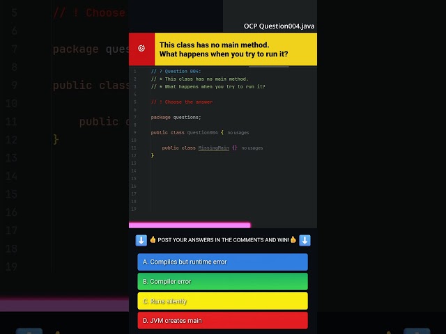 What Happens If Java Has No Main Method?