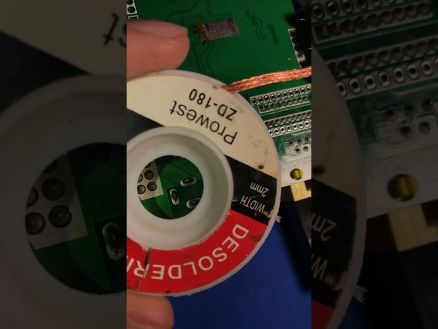 Soldering tips and tricks - Tip 11 Use the desoldering wire and flux when soldering!