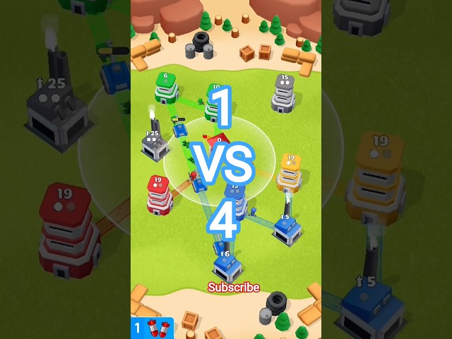 #1 v 4 #towerwargame #trendingshorts #level 18
