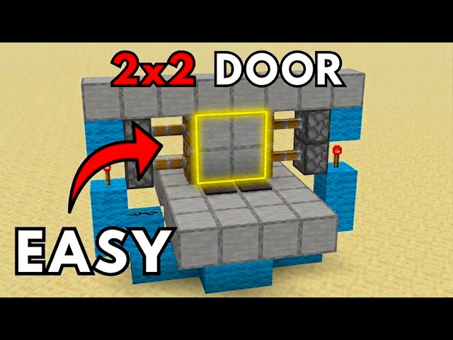 How to Make a 2x2 Piston Door in Minecraft