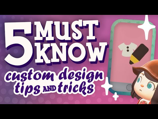 🤩 FIVE tips & tricks to know BEFORE making custom codes 🌿 ACNH Design Guide