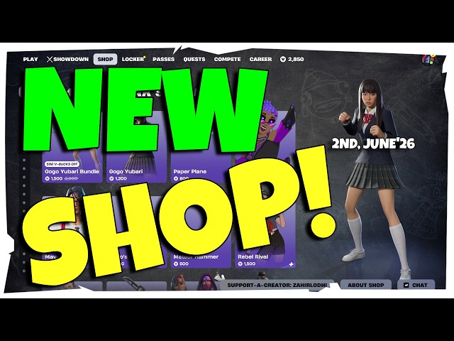Fortnite Item Shop Update! [2nd May, 2026] (CH7 S2)