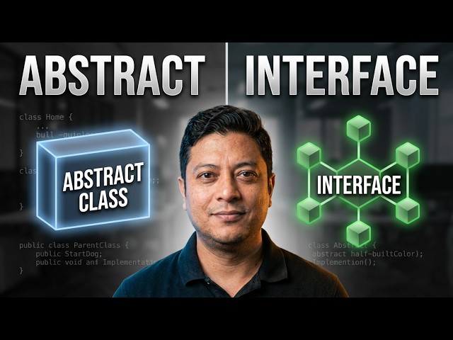 OOP concepts | Part 18 | Abstract Class Vs Interface | Tech Simplified By AJ #interface #java #study