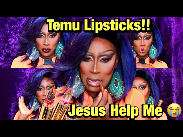 Trying On Temu Lipsticks 😫 And Showing How To Achieve Different Lip Shapes