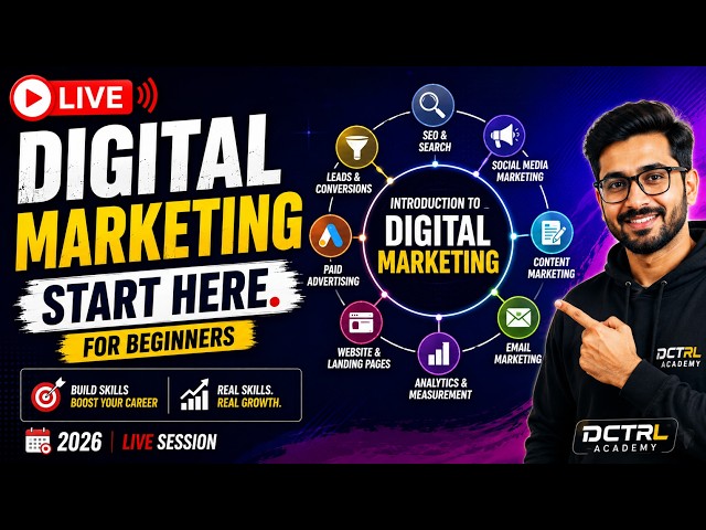LIVE: Digital Marketing Explained for Beginners | Start Here in 2026