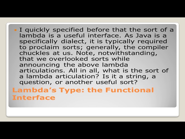Functional interface of java