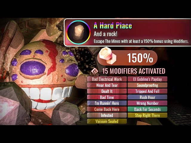 DOORS - "A Hard Place" 150% Modifiers BADGE on The Mines (Full Walkthrough) - Roblox