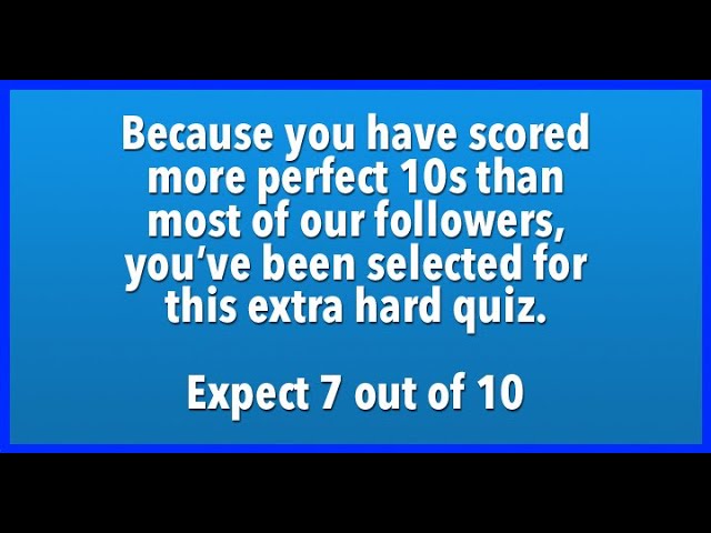 Mixed Knowledge Quiz