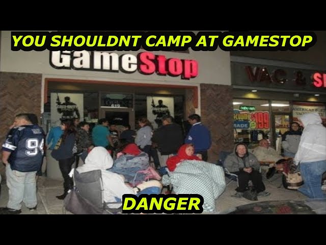 People camping at gamestop for ps5 Restock because of bots and scaplers on black friday