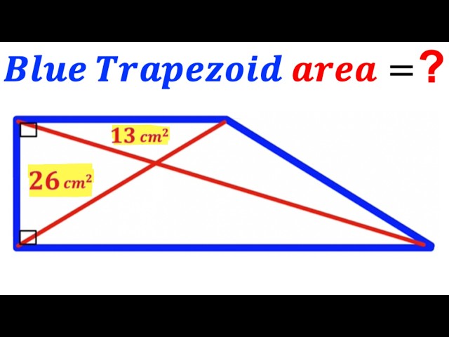 Can you find area of the Trapezoid? | (Trapezium) | #math #maths | #geometry