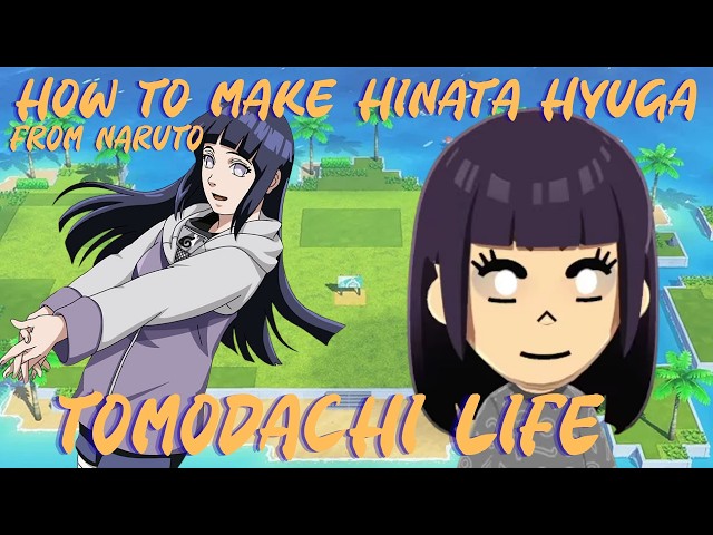 How to make Hinata Hyuga from Naruto in Tomodachi Life | TUTORIAL | easy, no face paint  #hinata