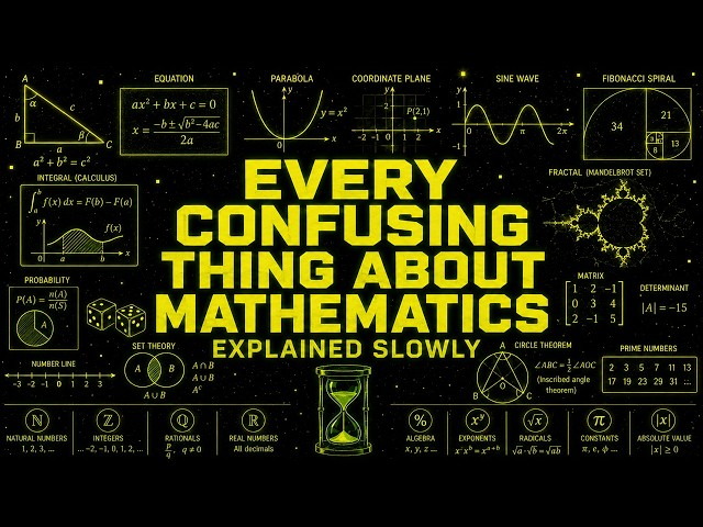 Every Confusing Thing About Mathematics Explained Slowly (For Sleep)