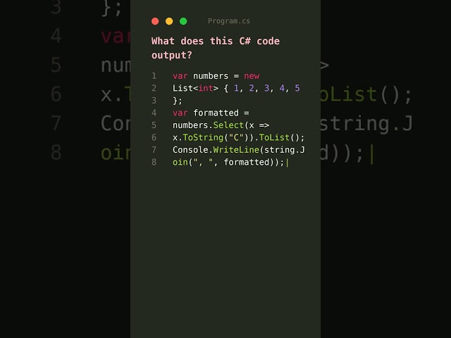 🤯 C# Currency Formatting That Will Blow Your Mind! #coding #c#tutorial #programming