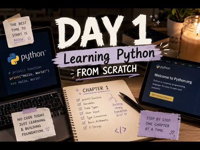 Learning Python from Scratch | Day 1: Python Fundamentals