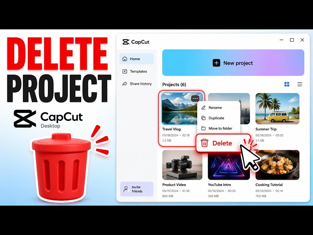 How to Delete a Project in CapCut