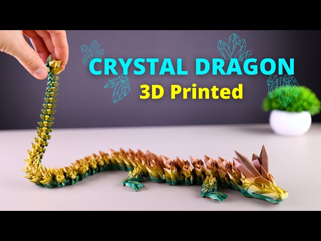 3D Printing Crystal and Rose Dragons #Shorts