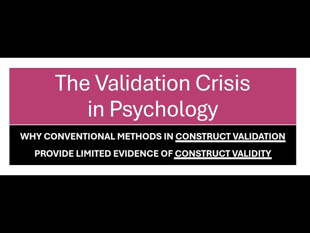 The Validation Crisis in Psychology | Dr. Leon Wendt | 18th DPPD Conference