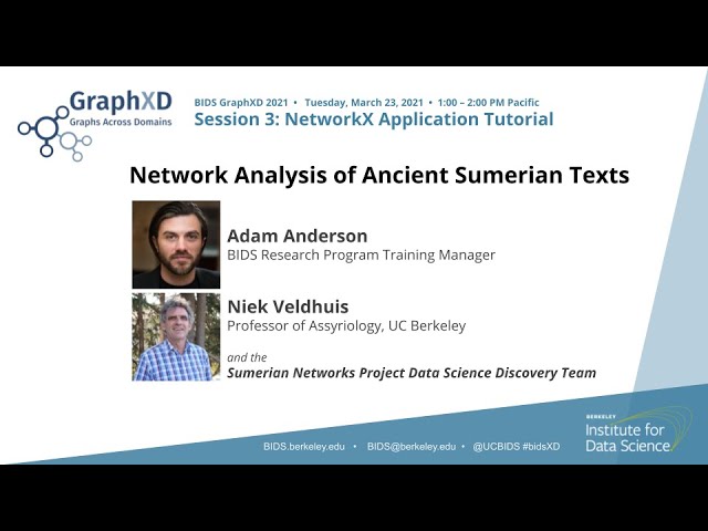 Adam Anderson and Niek Veldhuis — Introduction to Network Analysis with NetworkX — BIDS GraphXD 2021