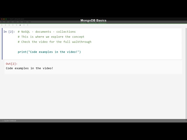 Day 27 — MongoDB with Python | 30 Days Of Python 🐍