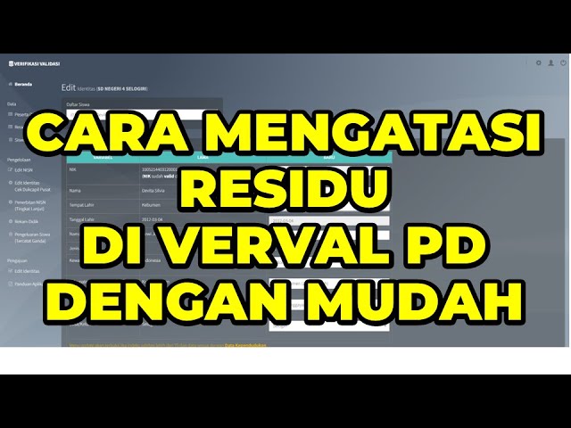 EASY AND QUICK WAYS TO OVERCOME STUDENT RESIDUE IN THE 2025 PD VERVAL | SOLUTION TO 2025 PD VERVA...