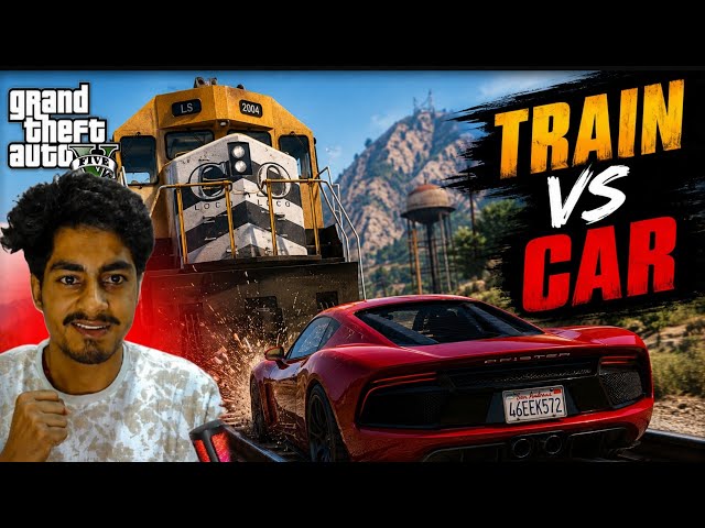 GTA 5 LIVE | Train vs 100 Luxury Cars 😱🔥 कौन बचेगा?