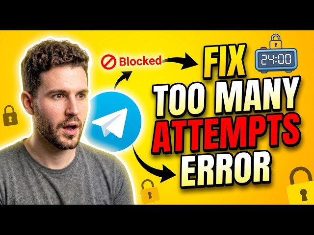 Fix Telegram "Too Many Attempts, Please Try Again Later" Error (Android)