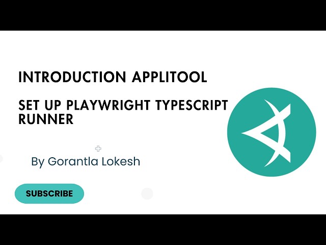 Part 1: Introduction to AppliTools | Setup in Playwright JavaSctipt and Run #applitools