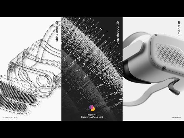 Rhino 3D & Grasshopper Tutorial: VR Headset Design (G2 Continuity & Patterns) | Webinar 3.0