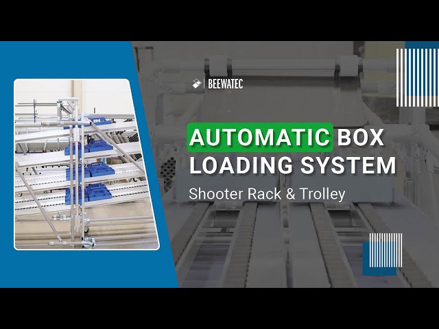 Shooter Rack & Trolley: Automatic Box Loading System in Action!