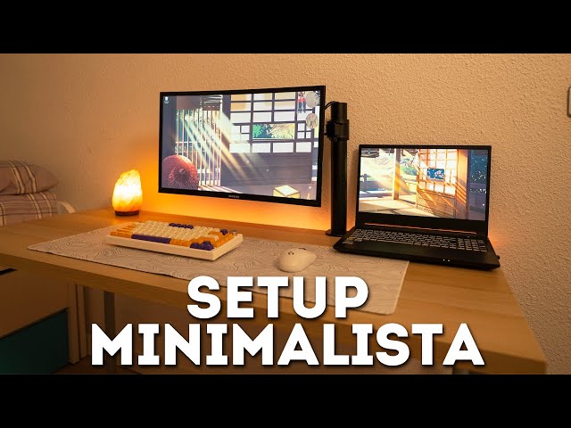MINIMALIST setup with a CHEAP LAPTOP 💻