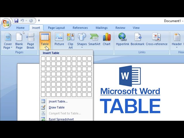 How to Create and Format Table in Microsoft Word | Table in MS Word