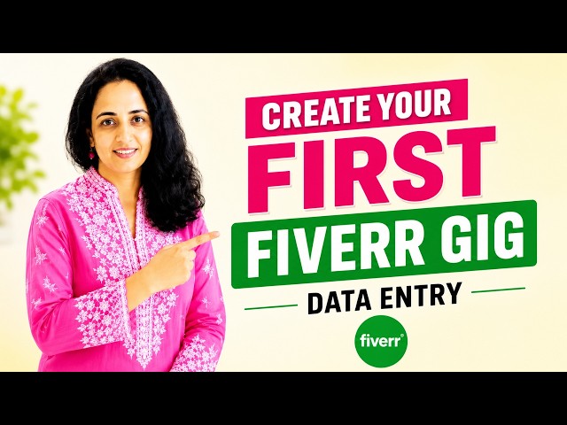 How to Create a Fiverr Gig for Data Entry Beginners!!