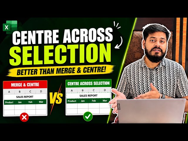 Stop Using Merge & Center! Use This Excel Trick Instead 🤯💯