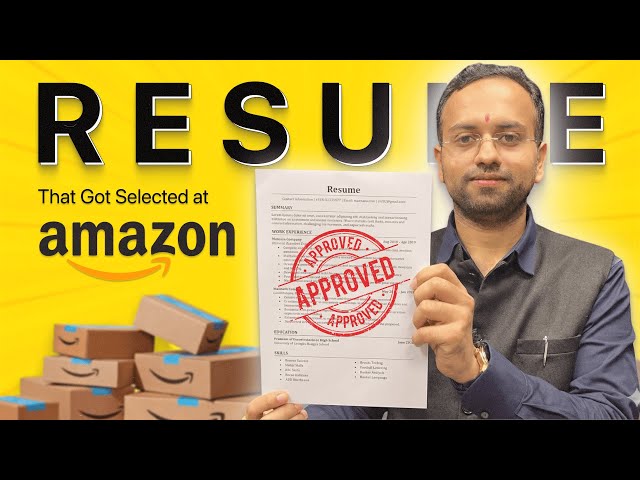 How This Resume Got Shortlisted at Amazon!