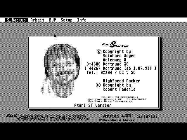 ATARI ST LETS BOOT QUICK fast sector backup 4 85a weger reinhard COPIER ATARIMANIA COM SITE LOOK