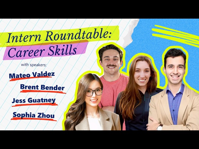 LIVE Microsoft Intern Roundtable: Career Skills