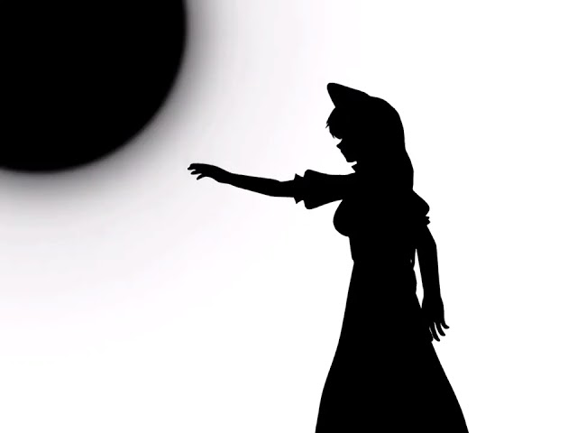 Bad Apple!! Extra Stage version color inverted