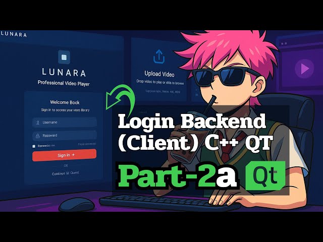 Login with HTTP in Qt C++ (Client-Side) | Media Player Project Tutorial – Part 2a