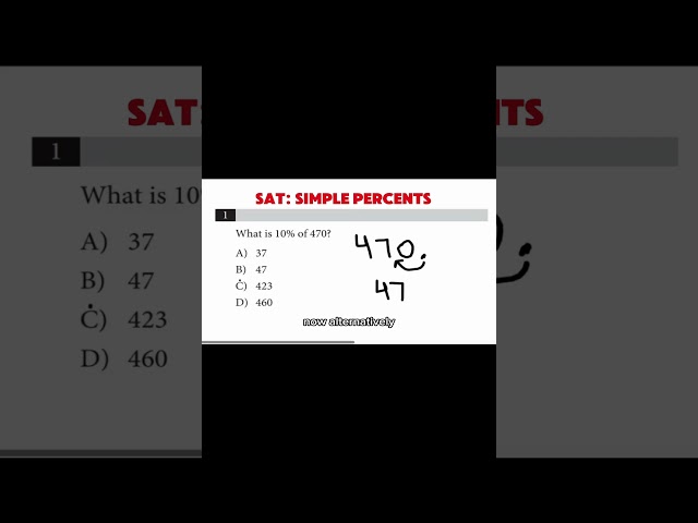 SAT Practice Test: Simple Percentages